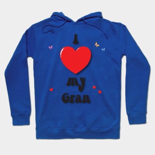 I love my gran doodle hand drawn design Hoodie